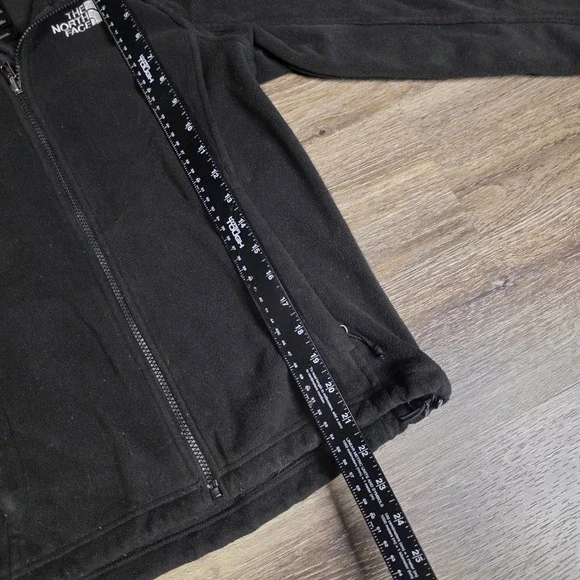 The North Face Womens XS Fleece Jacket Black Full Zip Mock Neck TKA 100 - Picture 2 of 7